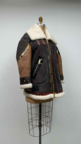 Burberry Shearling Animal Printed Fur Jacket