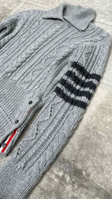 Thom Browne High-neck Cable Sweater