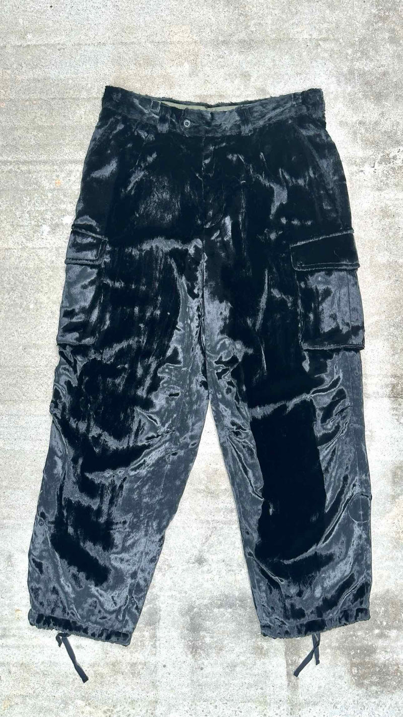 Supreme x Yohji Yamamoto Faux-fur Wide Cargo Pants