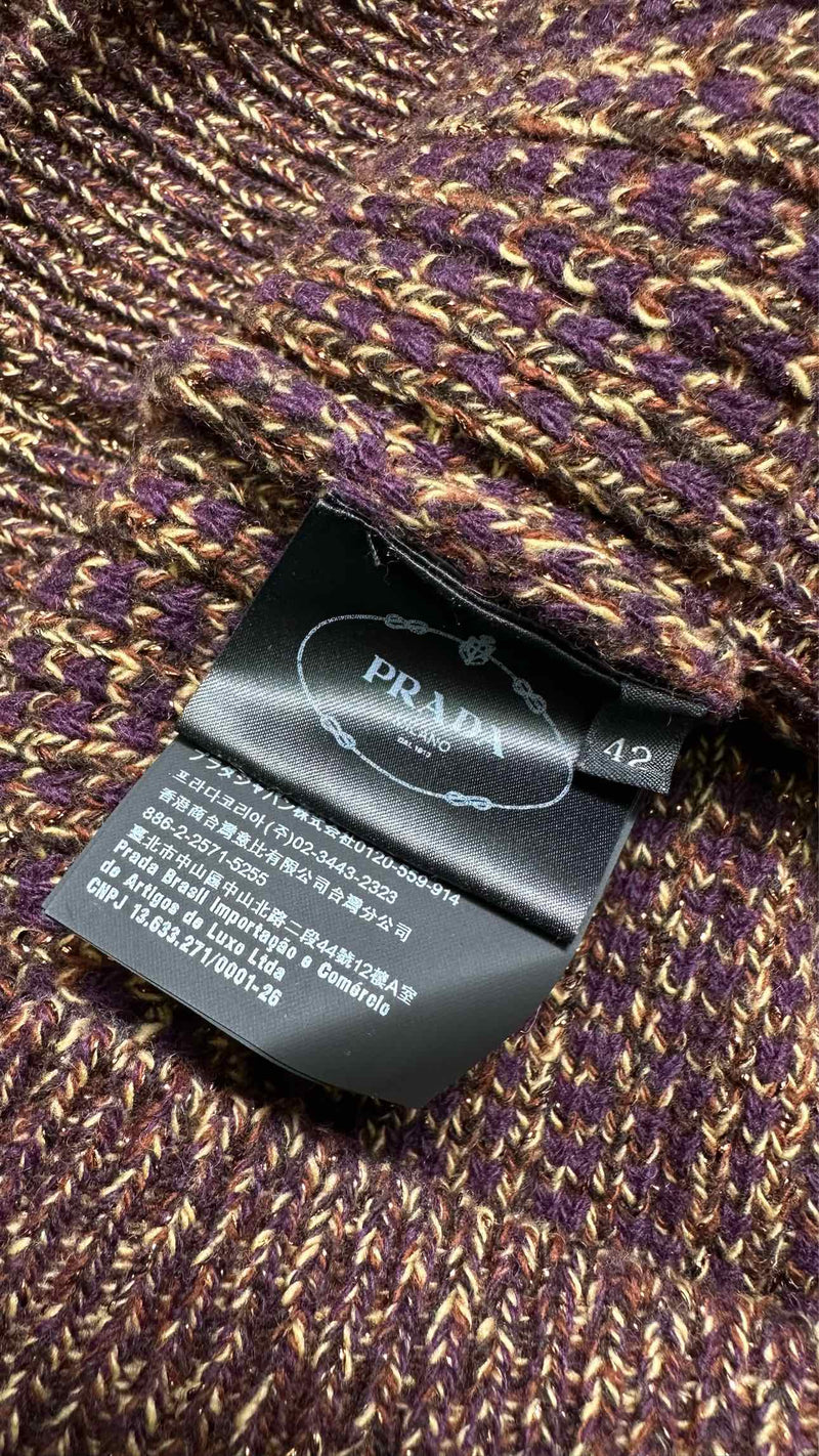 Prada Oversize Glitter Cardigan