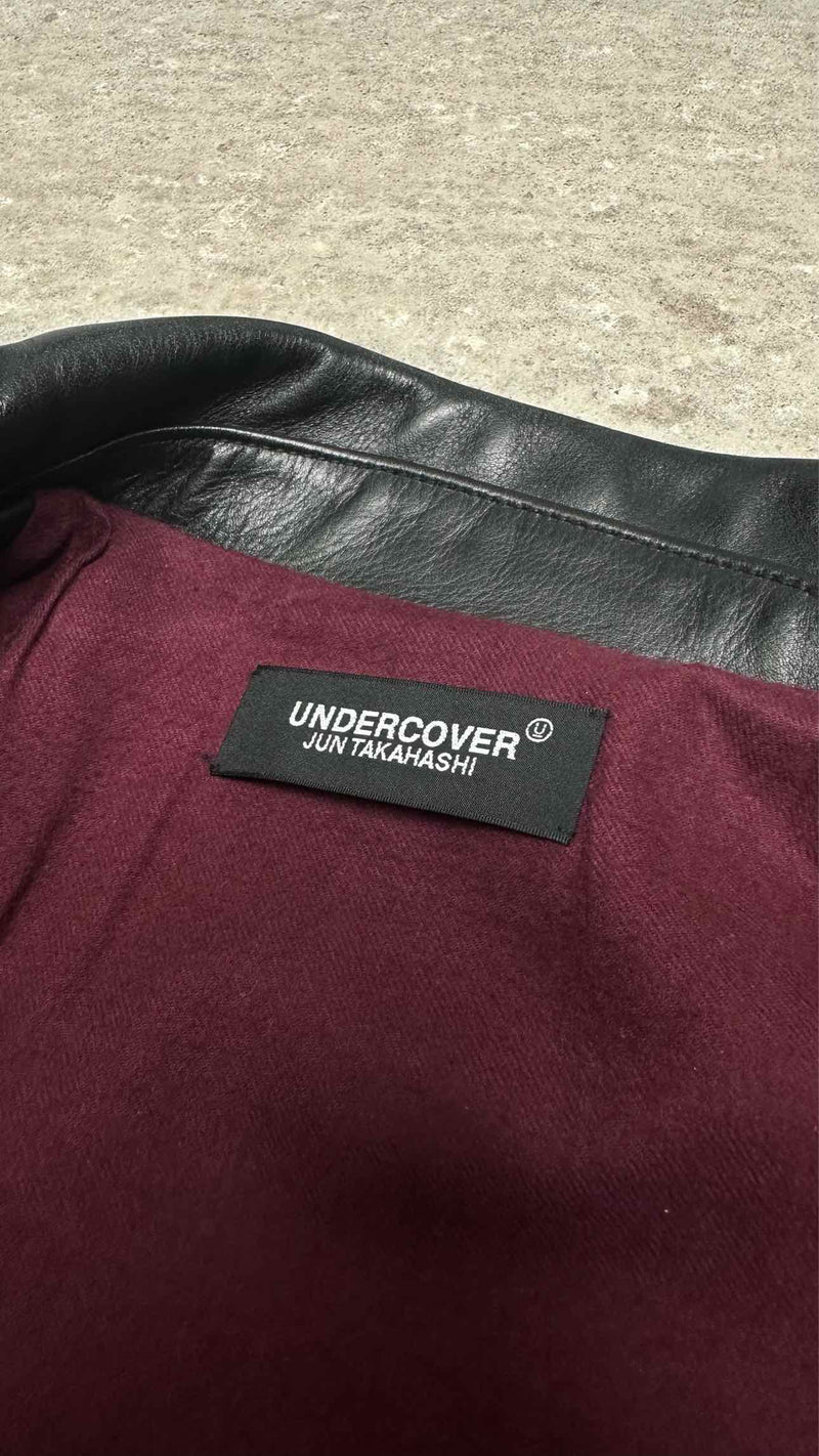 Undercover x Star Wars Sith Back-printed Leather Jacket