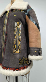 Burberry Shearling Animal Printed Fur Jacket