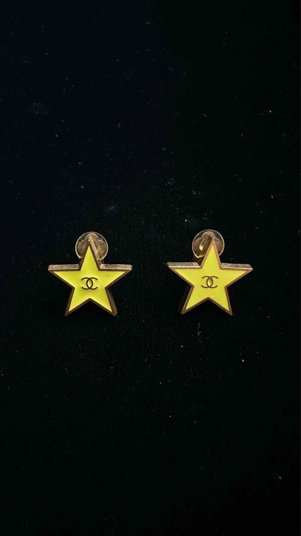 Chanel Star Clip Earrings