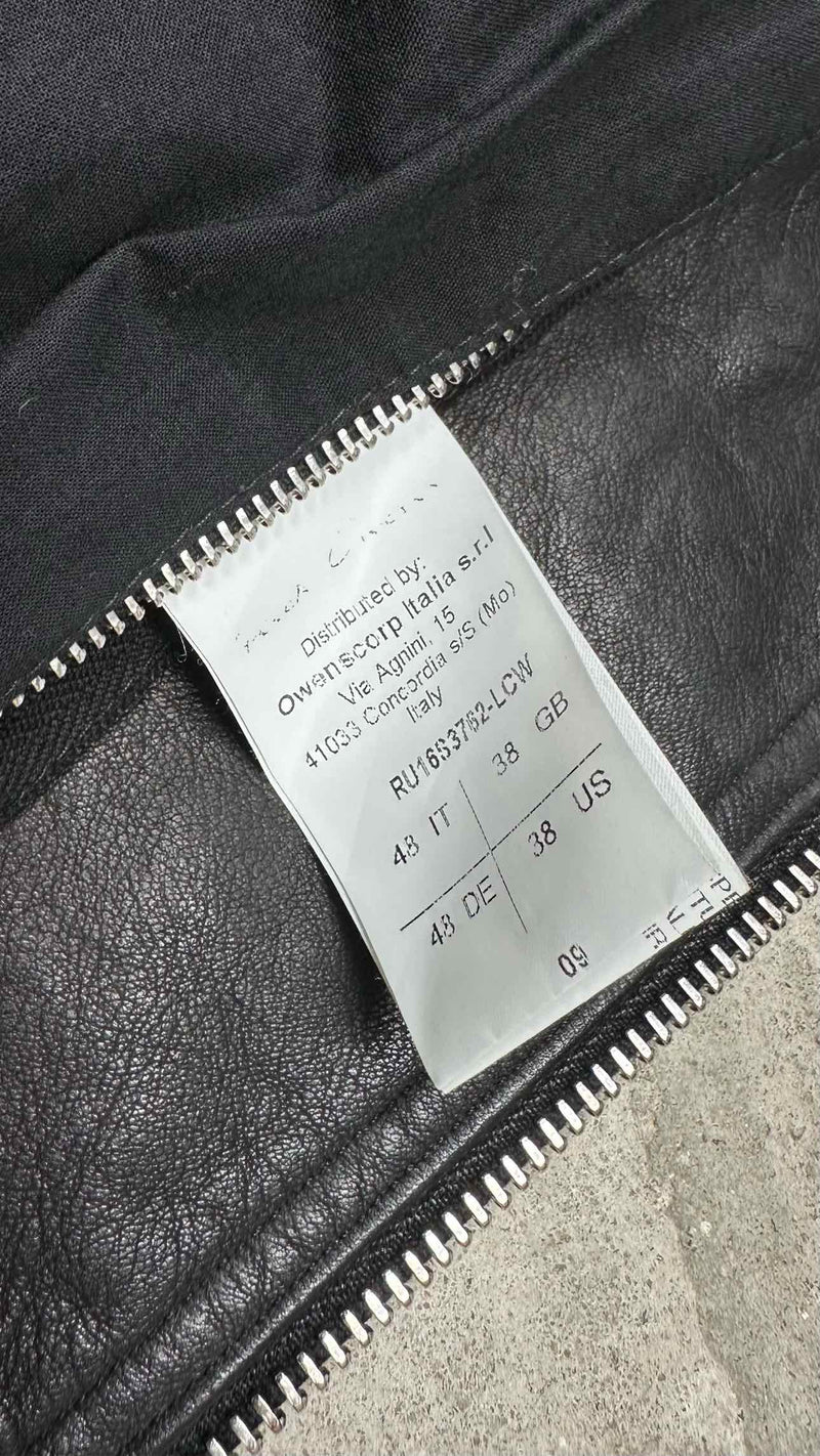 Rick Owens Zip-up Leather Jacket