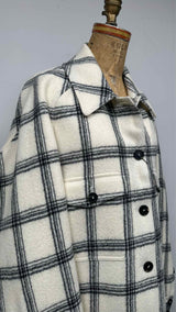 Sportmax Check Oversized Short Coat