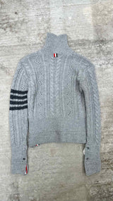 Thom Browne High-neck Cable Sweater