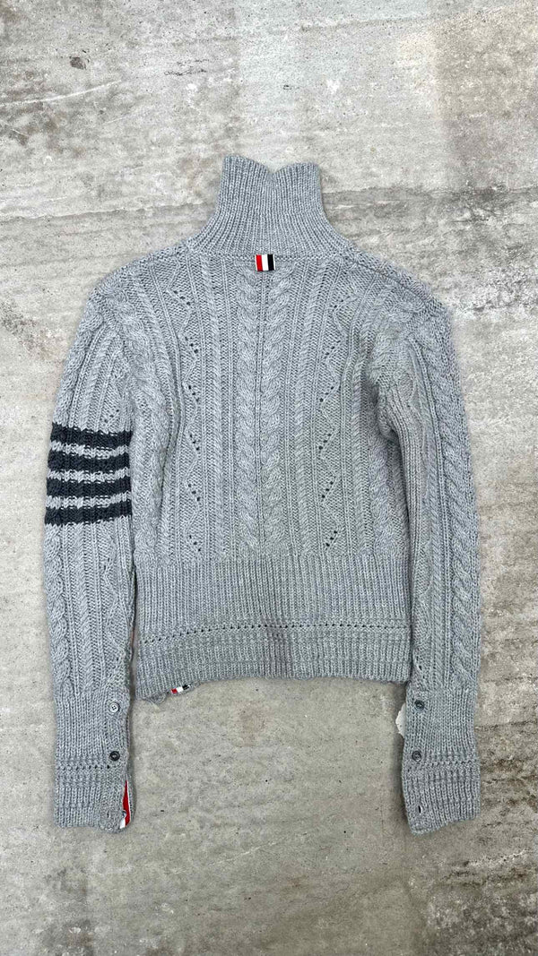 Thom Browne High-neck Cable Sweater