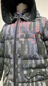 Stone Island Shadow Project Number Printed Tye-dye Down Coat