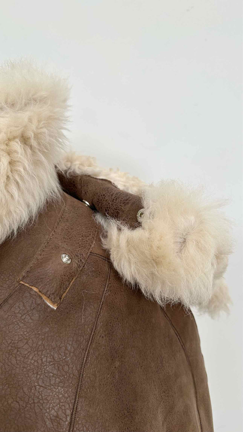 KNWLS Cropped Shearling Jacket