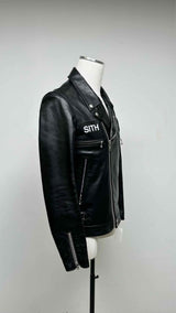 Undercover x Star Wars Sith Back-printed Leather Jacket