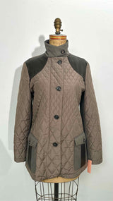 Loro Piana Leather-panelled Quileted Coat