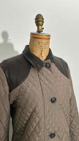 Loro Piana Leather-panelled Quileted Coat