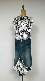 Junya Watanabe X Levi's  N/S Printed Denim-attached Dress