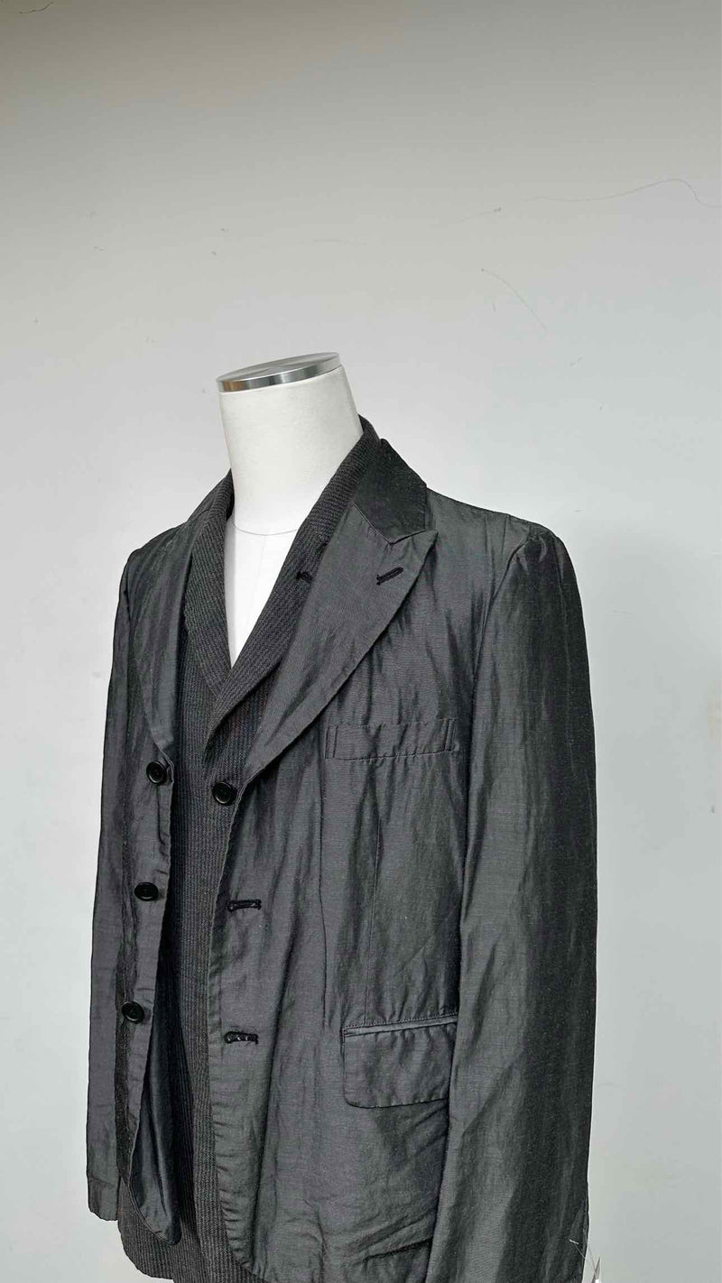 Black Comme Des Garçons Layered Jacket