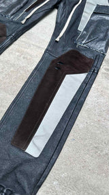 Rick Owens Patched Leather Pants