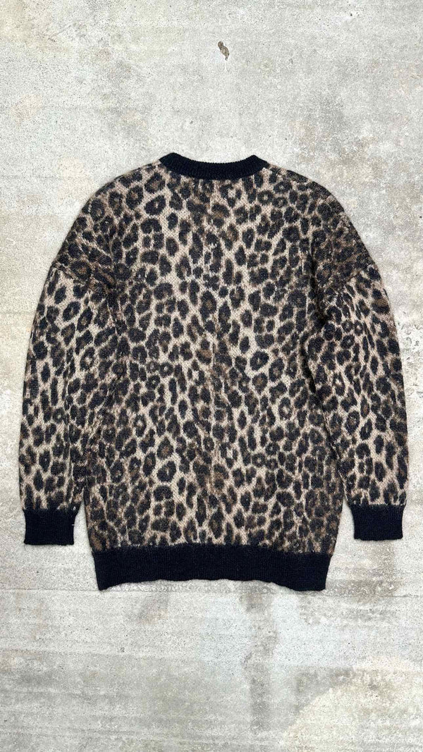 CELINE Mohair Leopard Sweater