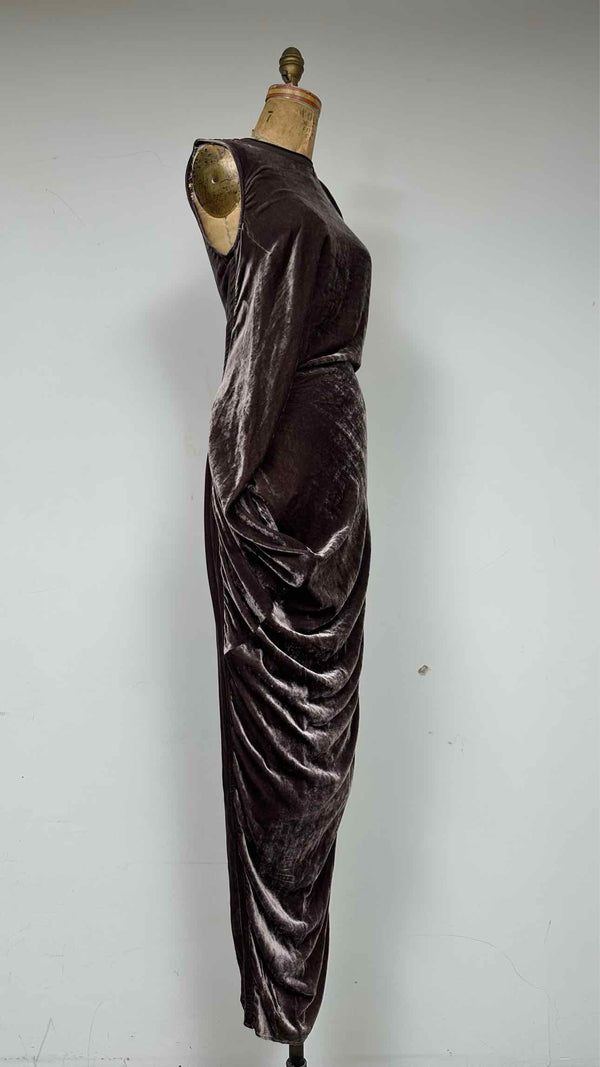 Rick Owens Velvet Long N/S Dress