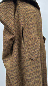 LOEWE Tweed Oversized Check Cape