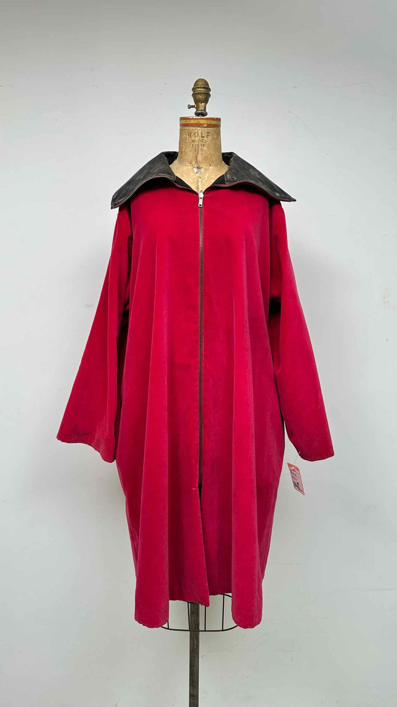 Jean Paul Gaultier Velvet Reversible High-neck Coat