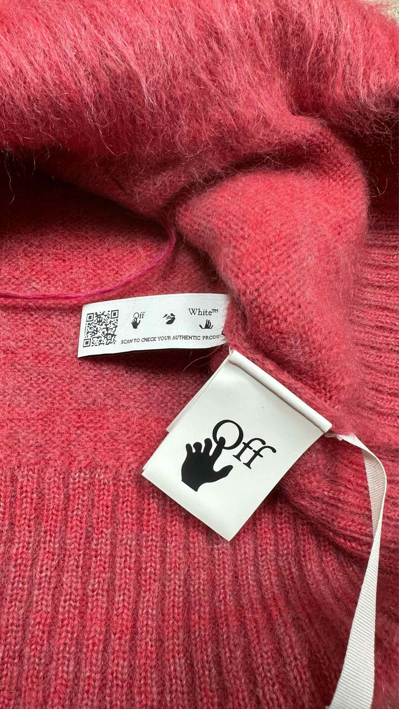 Off-White Mohair Logo Sweater