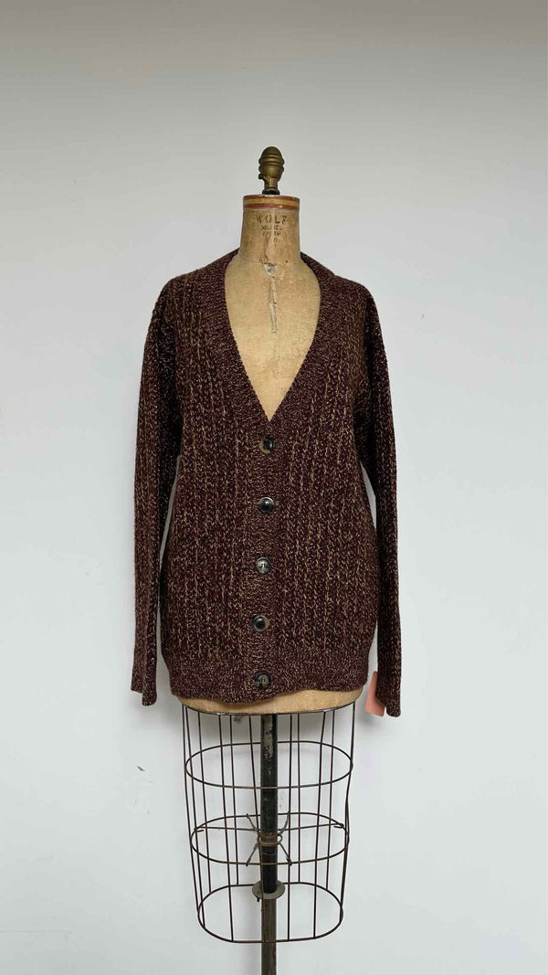 Prada Oversize Glitter Cardigan