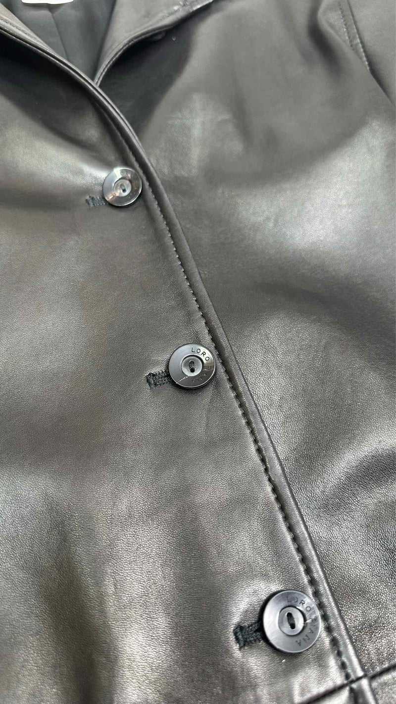 Loro Piana Short Leather Coat