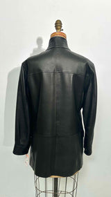 Loro Piana Short Leather Coat