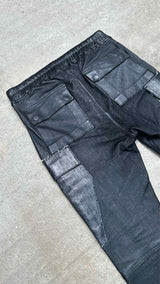 Rick Owens Patched Leather Pants