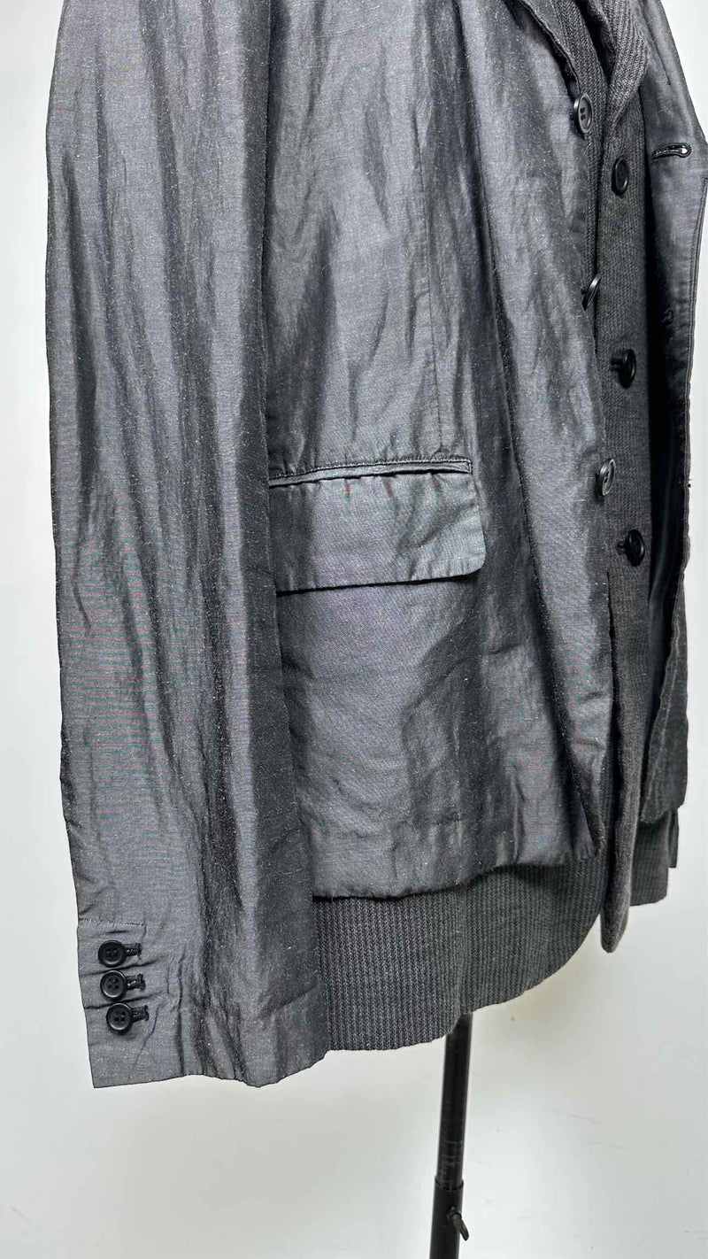 Black Comme Des Garçons Layered Jacket