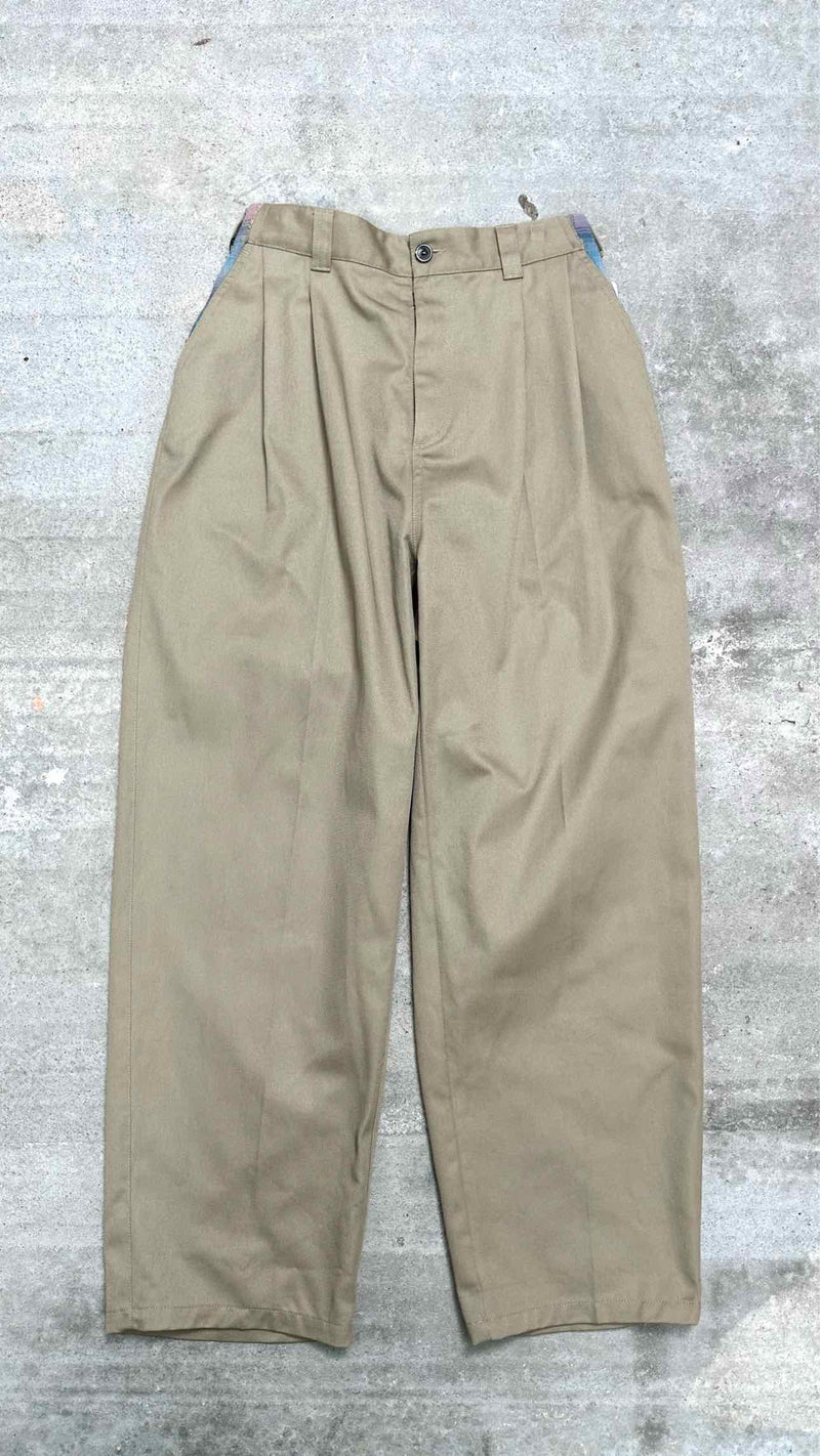 Margiela X Pendleton Waist-band Easy Wide Pants