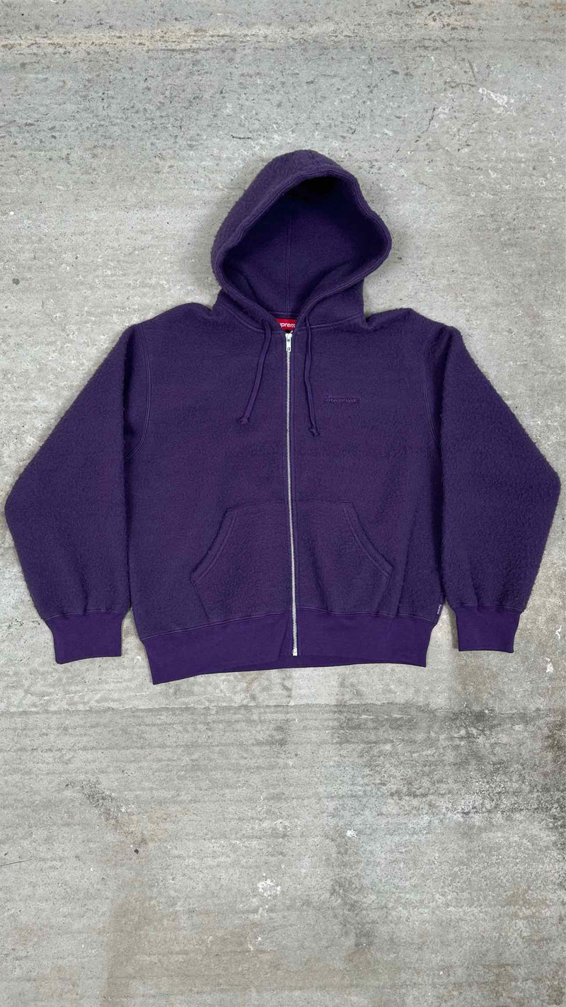 Supreme Zip-up Pilled Hoodie