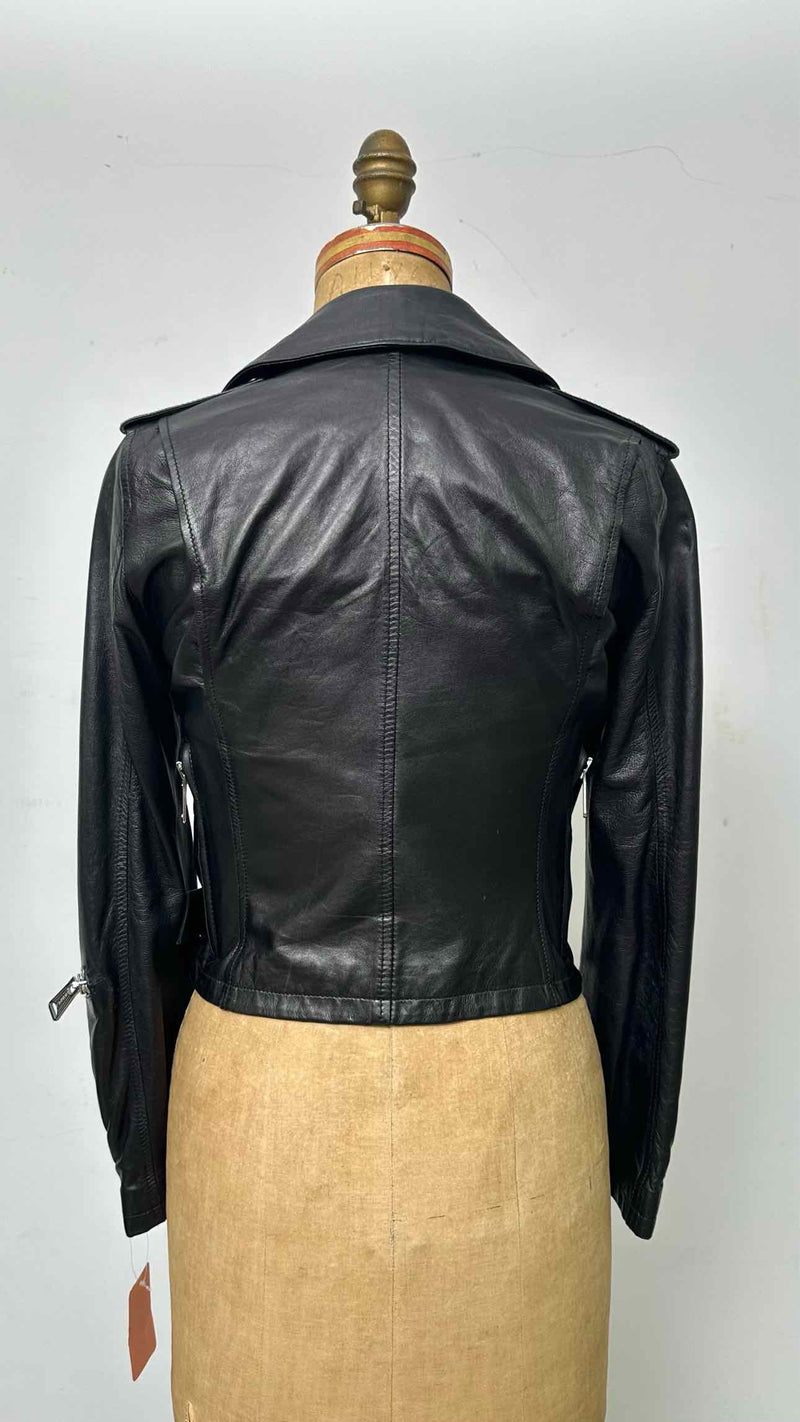 R13 Cropped Leather Jacket