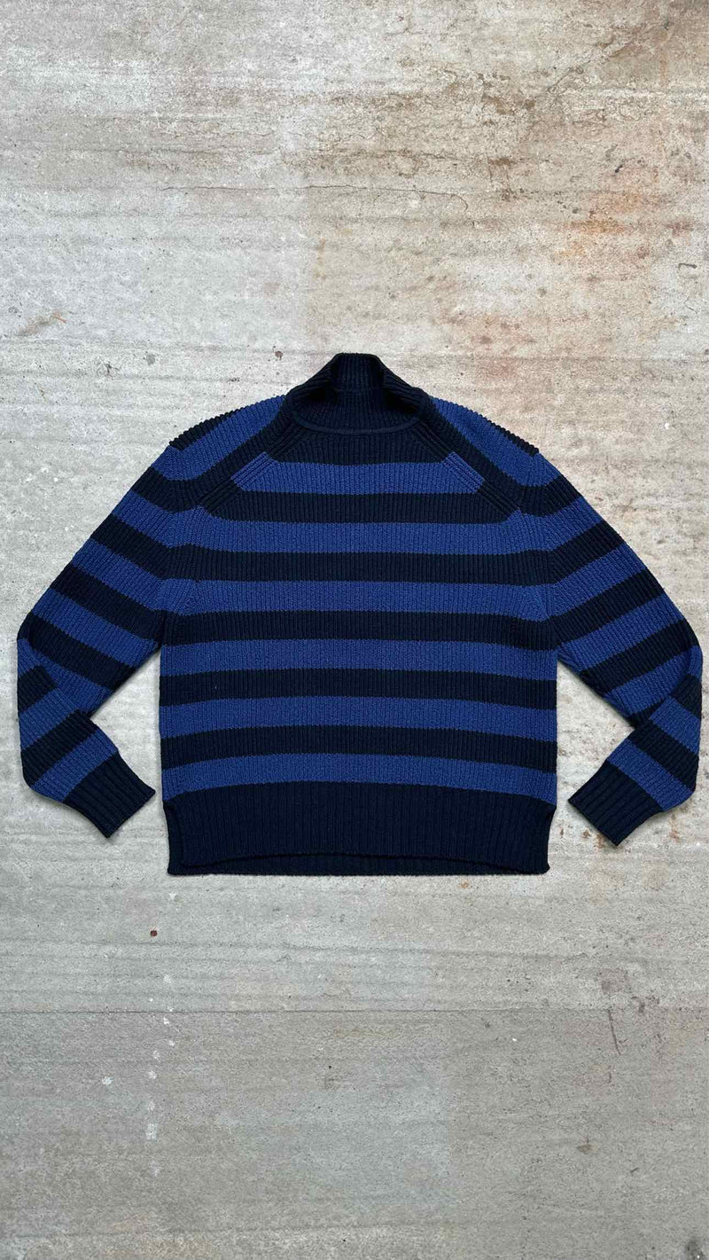 Jacquemus High-neck Rib Border Sweater