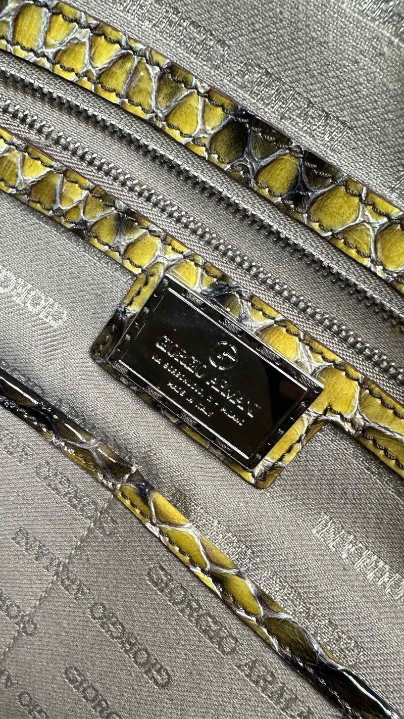 Giorgio Armani Python-embossed Bag