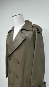 Coach Leather Trench Coat