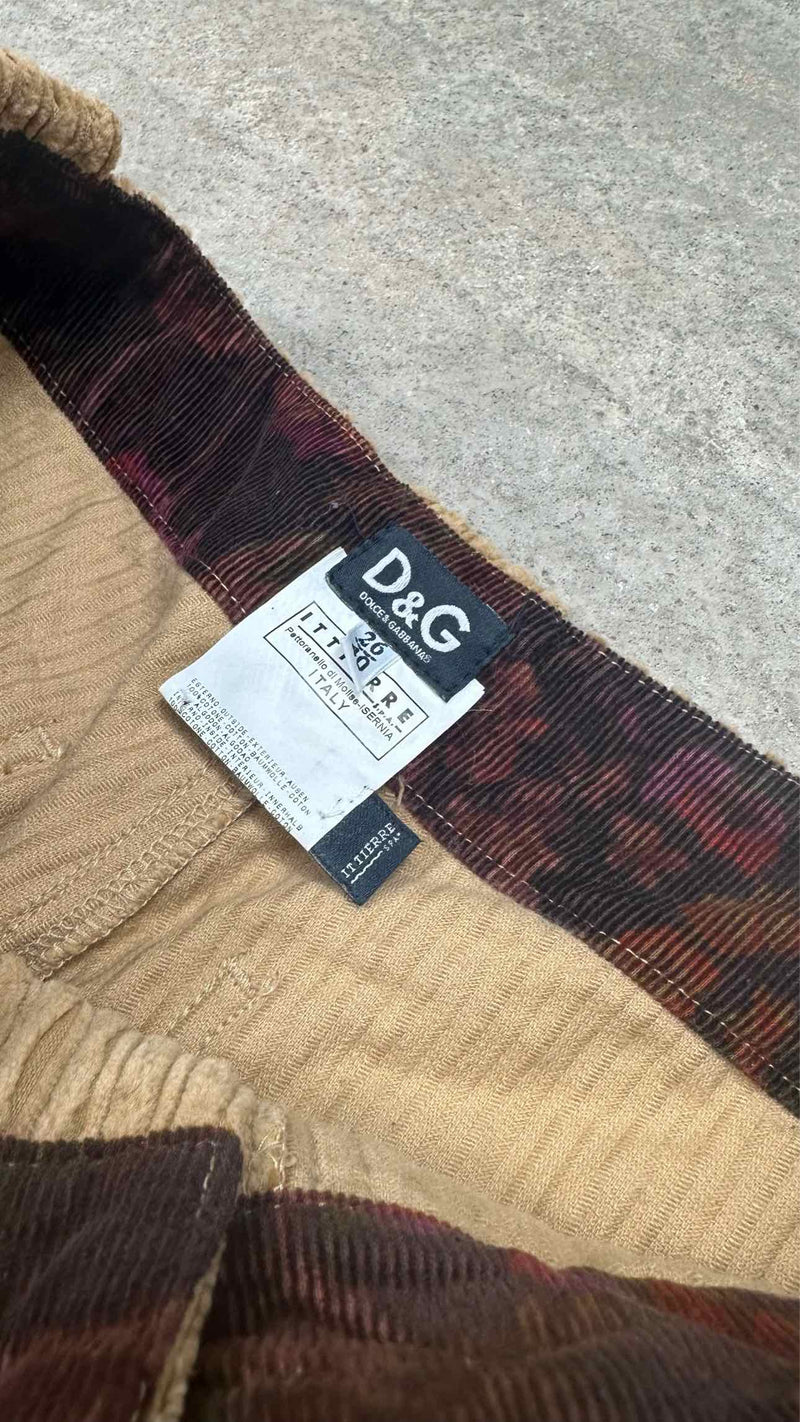 Dolce & Gabbana Corduroy Cargo Pants