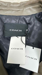 Coach Leather Trench Coat