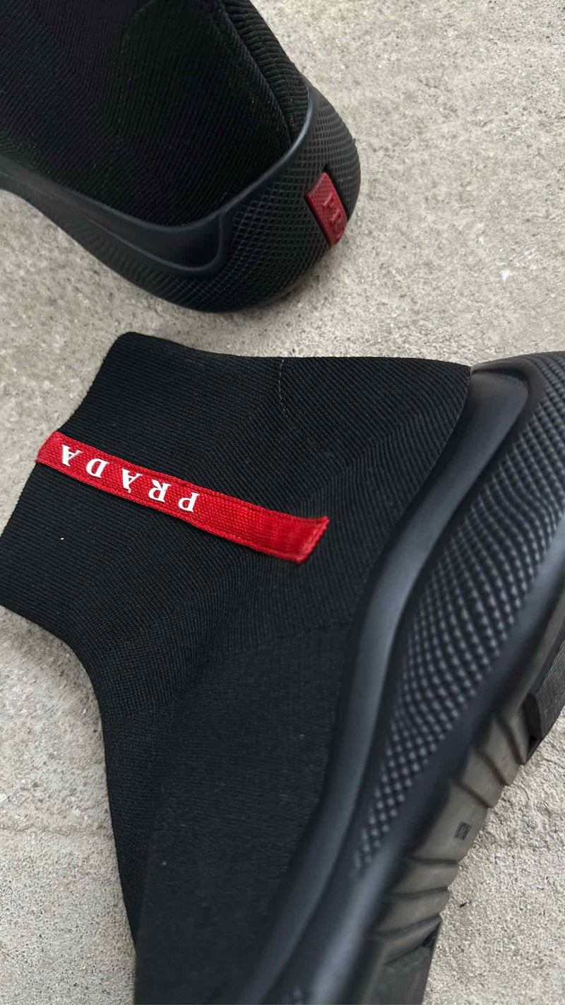 Prada Sport Logo Trainer Boots