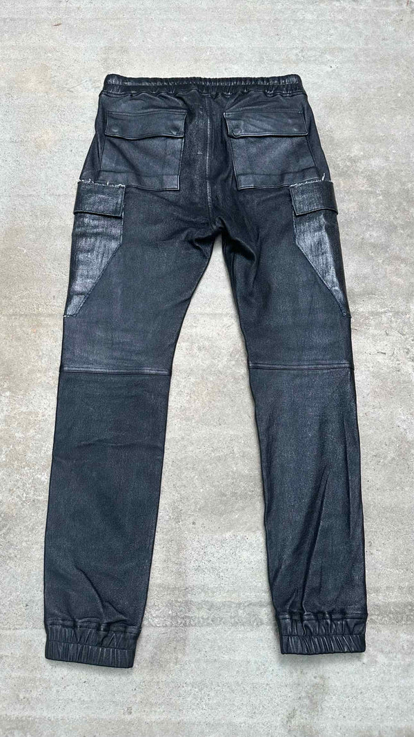 Rick Owens Patched Leather Pants