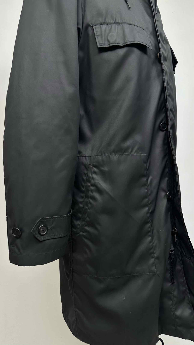 Prada Sport Detachable Fur-lining Hooded Coat