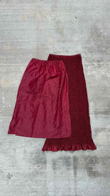 Yoshiki Hishinuma Stretch-pleats Long Skirt