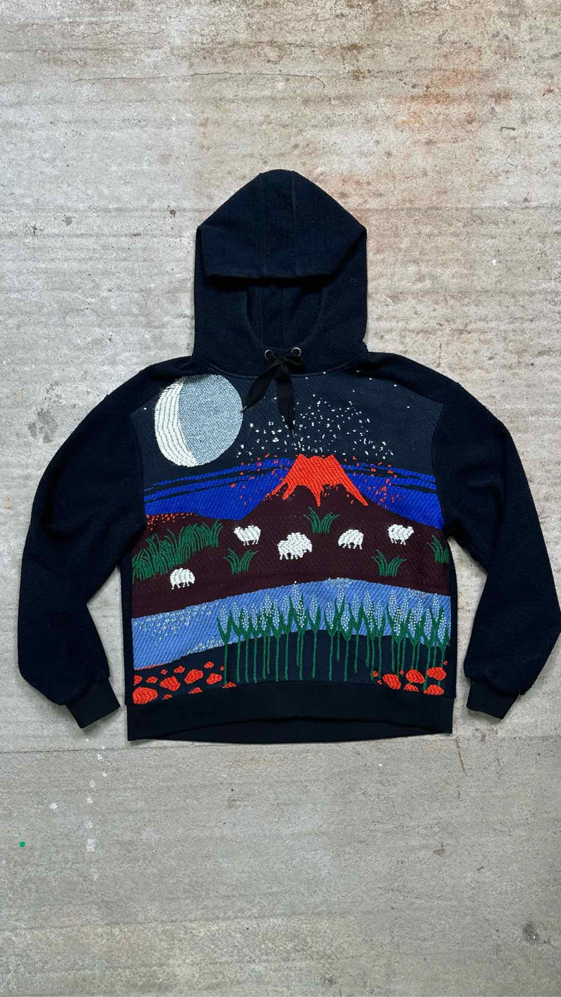 Henrik Vibskov Embroidered Felt Hoodie