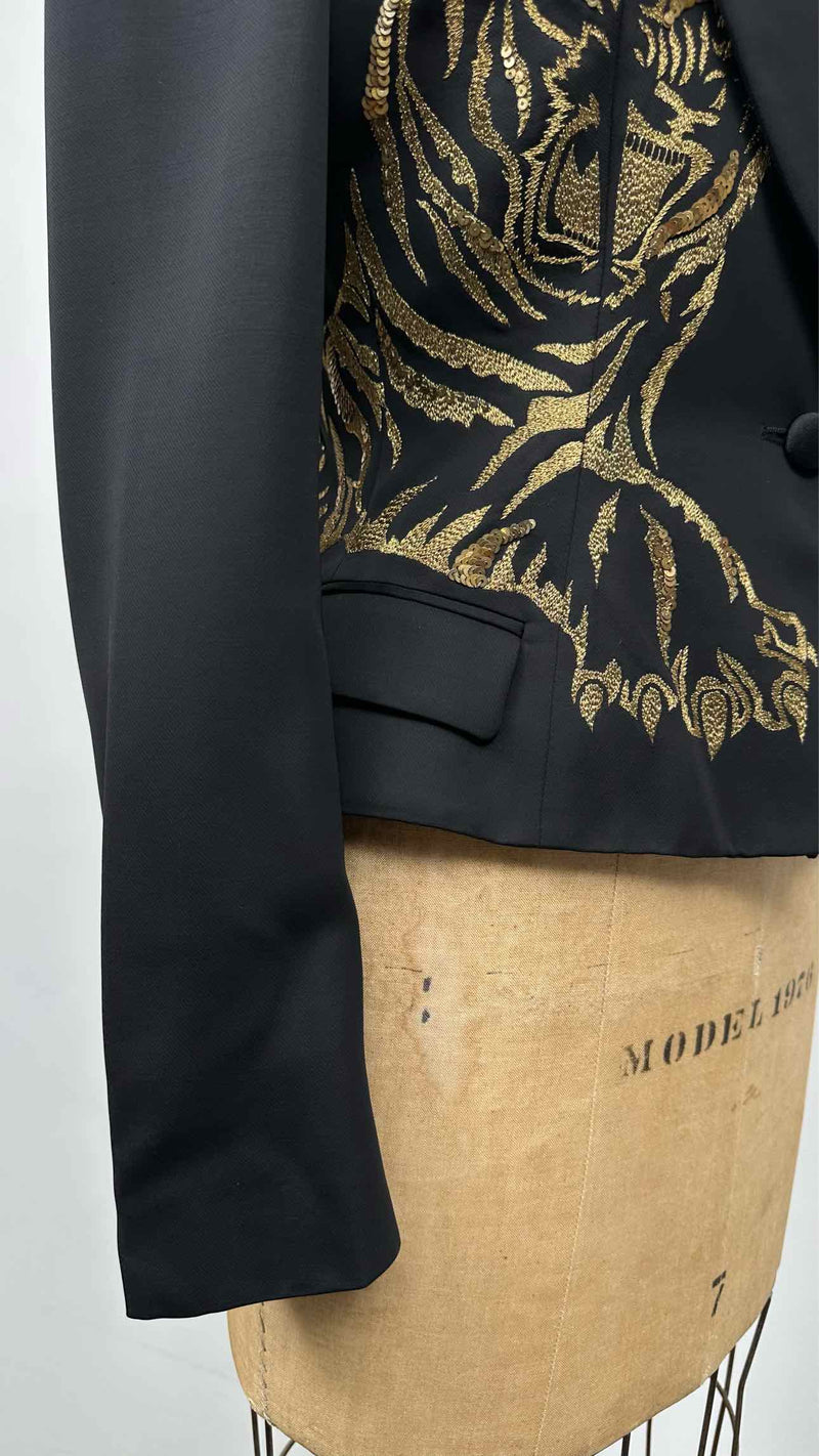 Alexander McQueen Embroidered Tiger Jacket