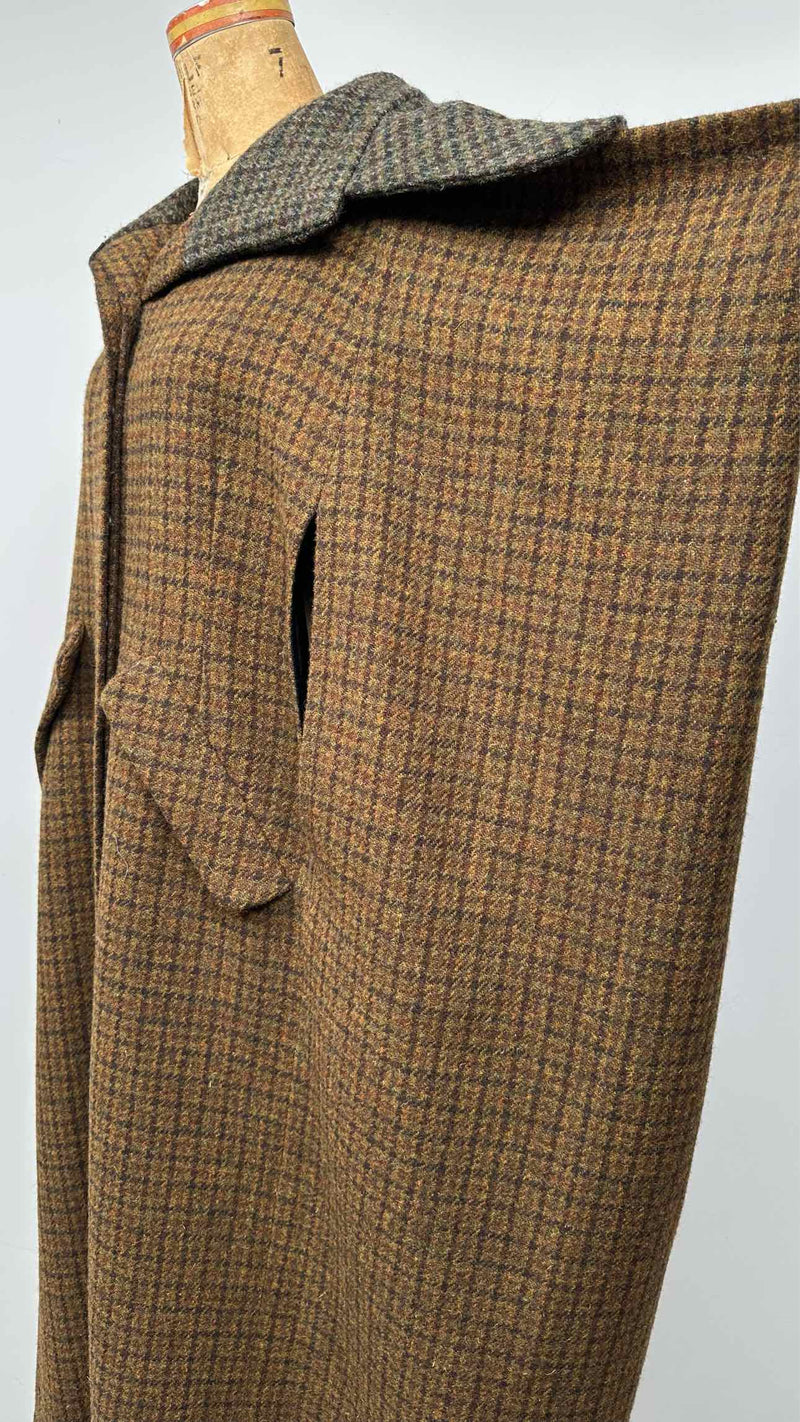 LOEWE Tweed Oversized Check Cape