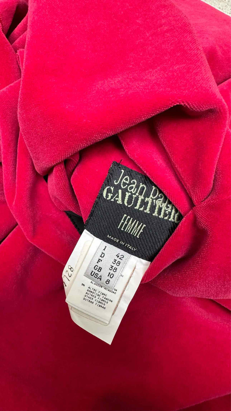 Jean Paul Gaultier Velvet Reversible High-neck Coat