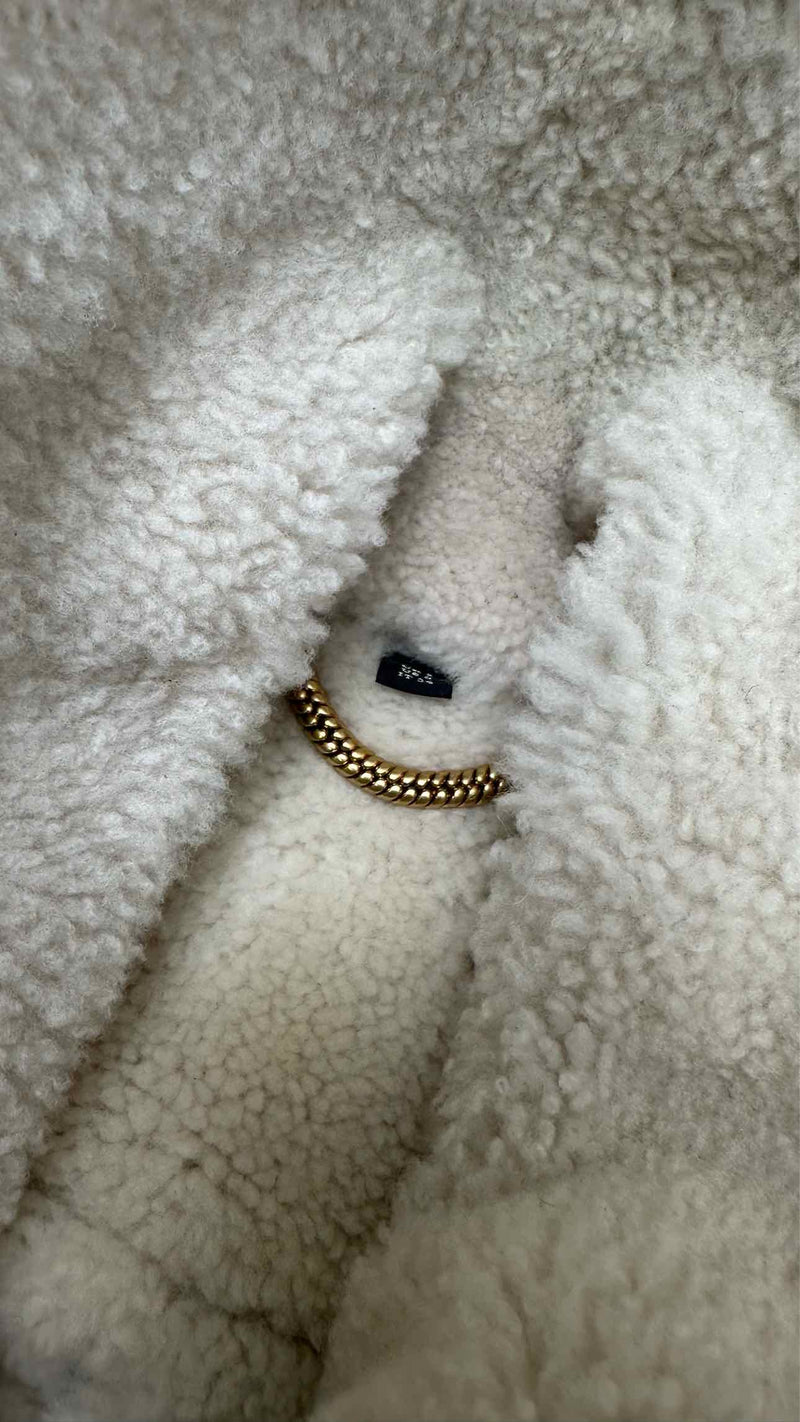 Burberry Shearling Animal Printed Fur Jacket