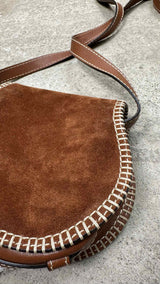 Chloé Suede Small Marcie Saddle Bag