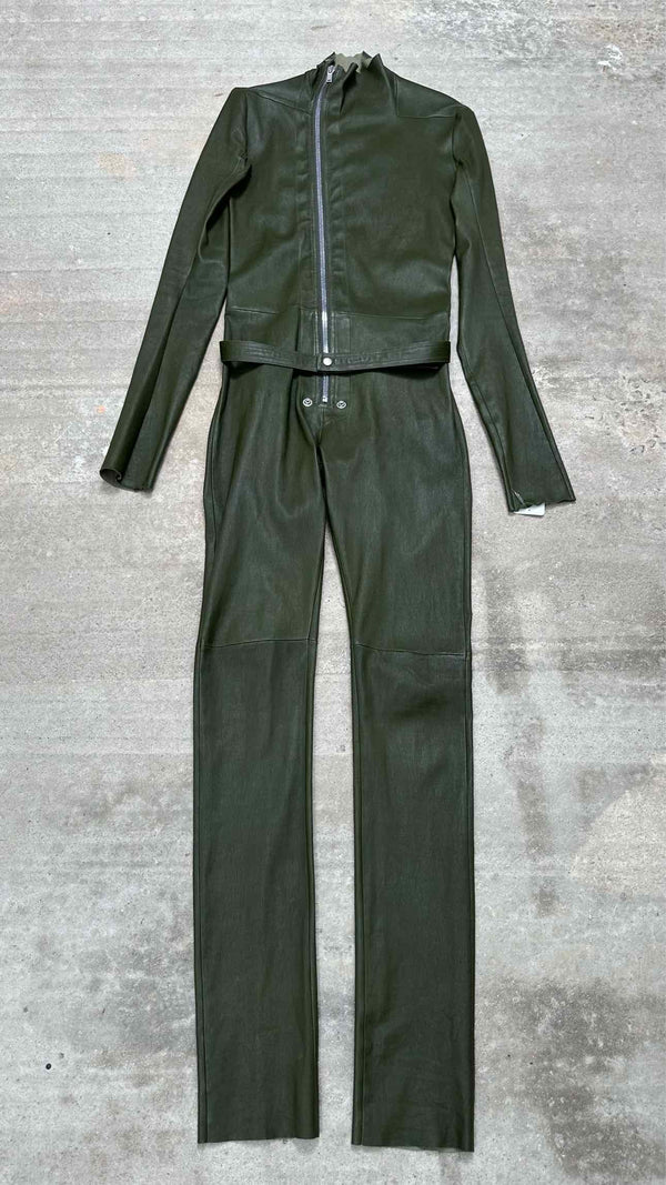 Rick Owens L/S Leather Jump Suits