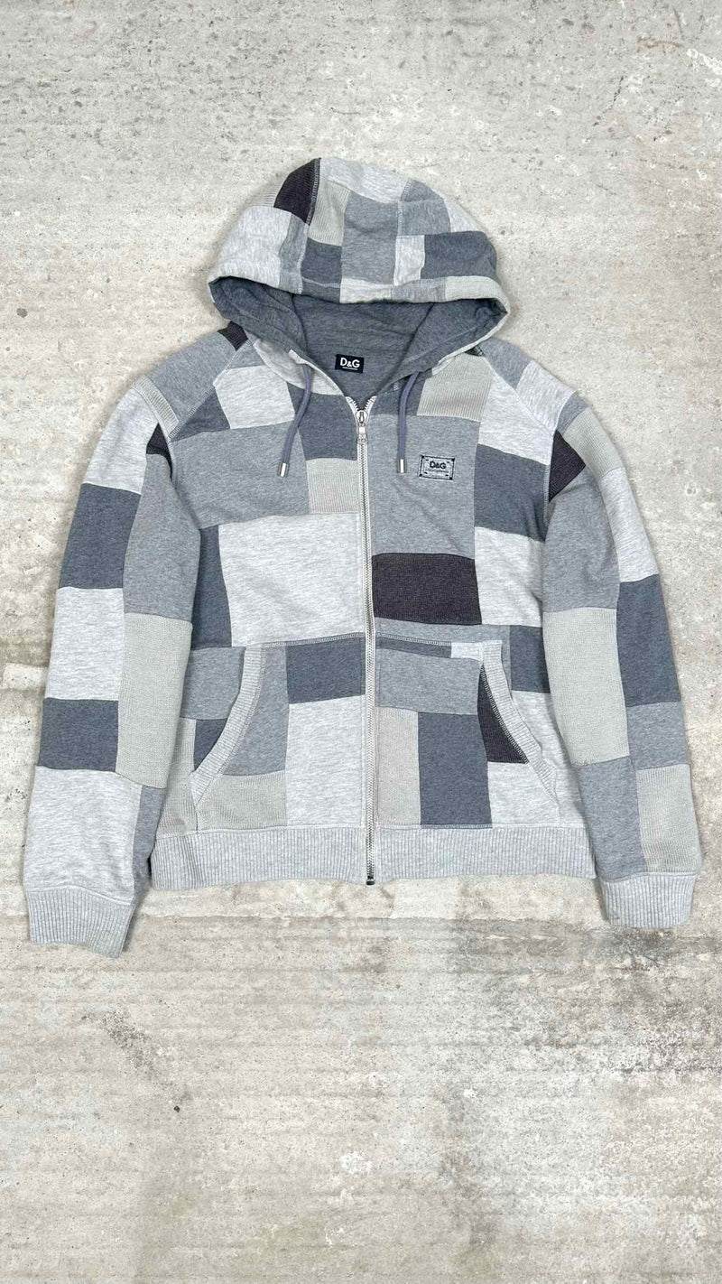 D&G Patch-work Zip-up Hoodie