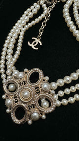 Chanel Pearl Long Layered Necklace